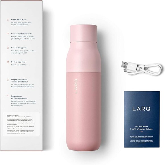 LARQ Bottle PureVis 17oz Self-Cleaning & Insulated Stainless Steel Water Bottle - Picture 7 of 12
